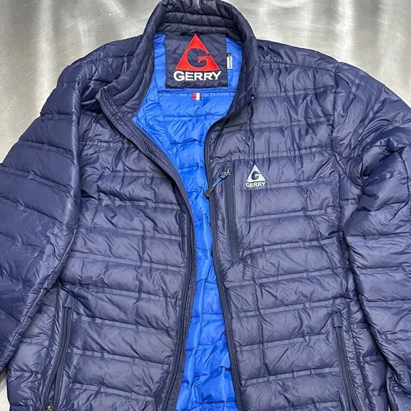 Gerry Weber Men's Navy and Royal Blue Puffer Jacket - Picture 1 of 3